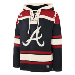 Atlanta Braves '47 Superior Lacer Pullover Hoodie Outlet