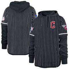 Cleveland Guardians '47 Pinstripe Double Header Pullover Hoodie Discount