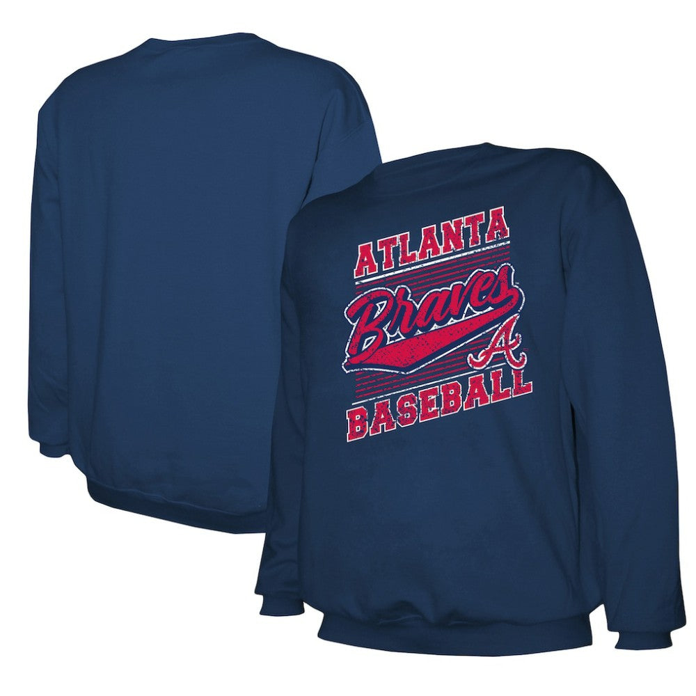 Atlanta Braves Stitches Lightweight Crew Sweatshirt Sale