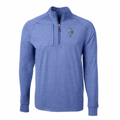 Kansas City Royals Cutter & Buck Adapt Eco Knit Heather Quarter-Zip Pullover Top Discount