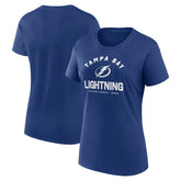 Tampa Bay Lightning Logo Athletic Women's Unrivaled T-Shirt - Blue | NHL near me