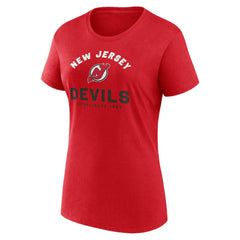 New Jersey Devils Logo Athletic Women's Unrivaled T-Shirt - Red | NHL on sale