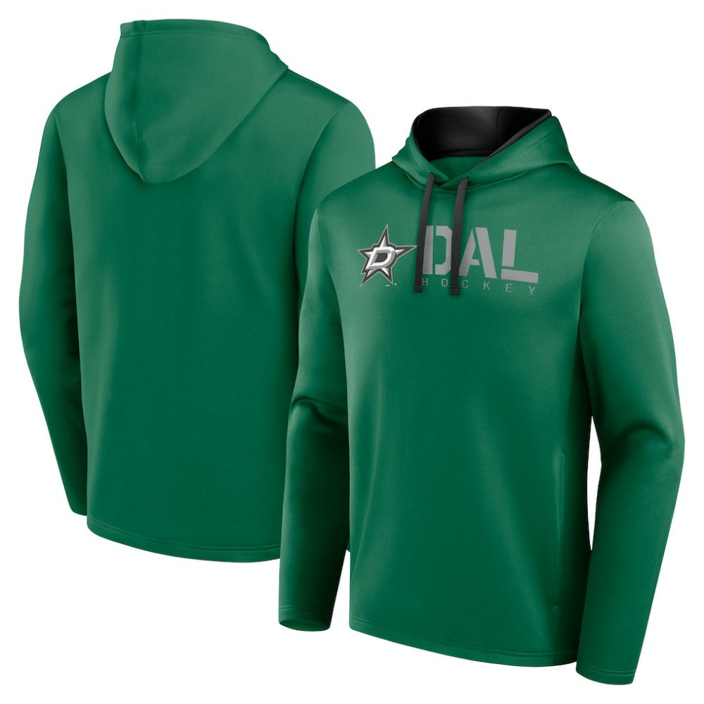 Dallas Stars Logo Athletic Head Start Pullover Hoodie - Kelly Green | NHL near me