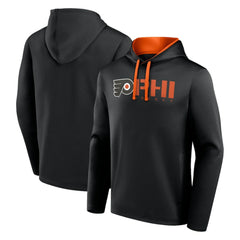 Philadelphia Flyers Logo Athletic Head Start Pullover Hoodie - Black | NHL Lifestyle