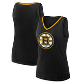 Boston Bruins Logo Athletic Women's Stellar Win V-Neck Tank Top - Black | NHL sale