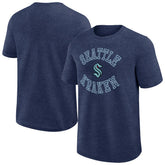 Seattle Kraken Logo Athletic Success T-Shirt - Heather Navy | NHL Lifestyle