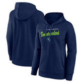 Minnesota Timberwolves Logo Athletic Women's Triumphant V-Neck Pullover Hoodie Navy