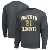 Roberto Clemente Pittsburgh Pirates Mitchell & Ness Legends Collection Vintage Logo Name & Number Fleece Pullover Sweatshirt Online