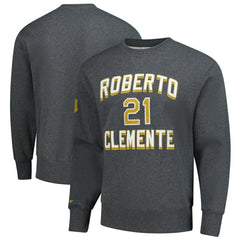 Roberto Clemente Pittsburgh Pirates Mitchell & Ness Legends Collection Vintage Logo Name & Number Fleece Pullover Sweatshirt Online