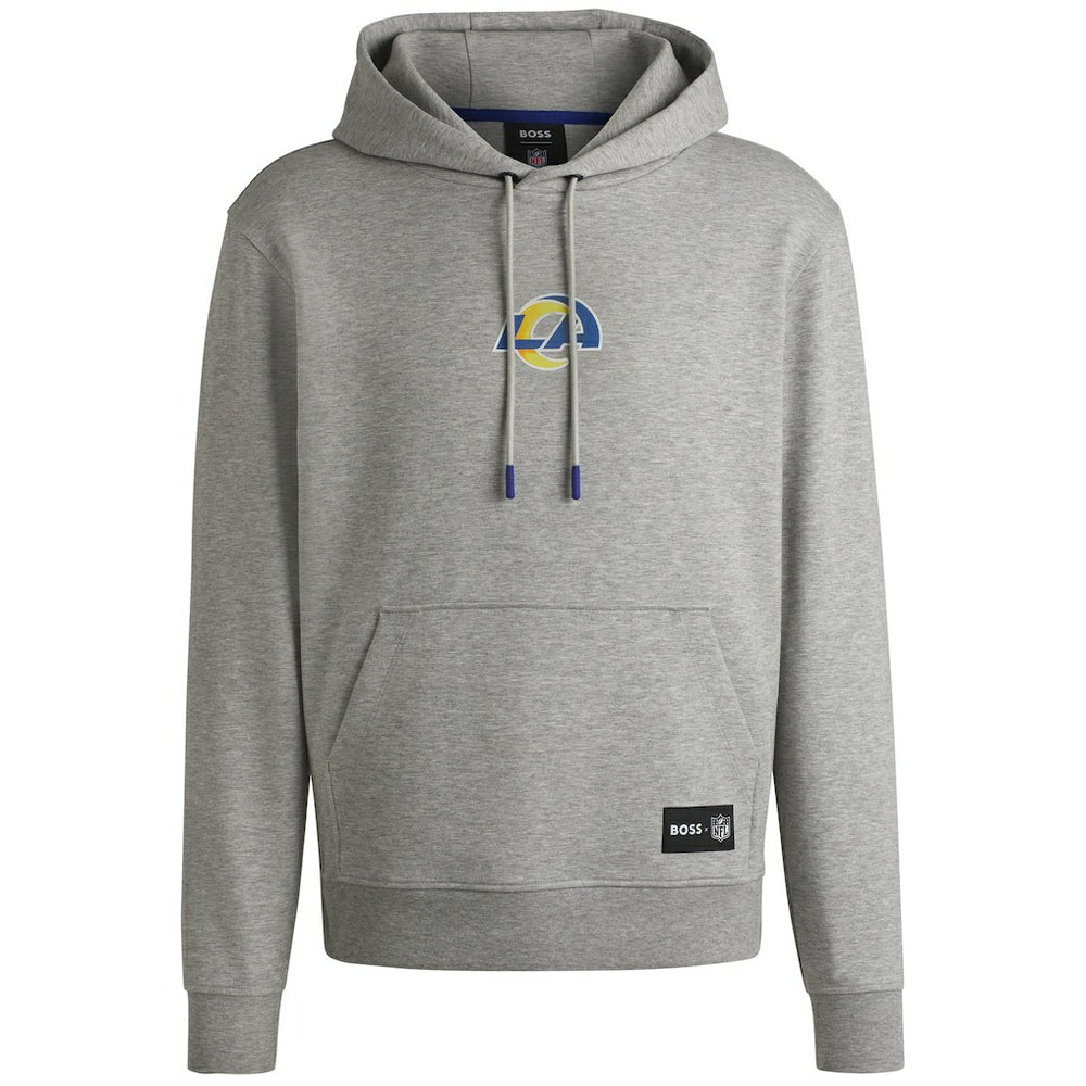 Los Angeles Rams Hugo Boss Unisex Woodson Tri-Blend Hoodie - Heather Gray - NFL