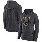 Vegas Golden Knights Women's Primary Logo Pullover Hoodie - Charcoal | NHL Lifestyle