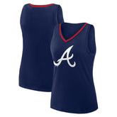 Atlanta Braves Logo Athletic Women's Stellar Win V-Neck Tank Top Outlet
