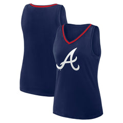 Atlanta Braves Logo Athletic Women's Stellar Win V-Neck Tank Top Outlet