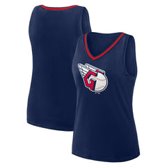 Cleveland Guardians Logo Athletic Women's Stellar Win V-Neck Tank Top Outlet