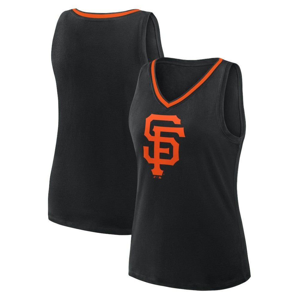 San Francisco Giants Logo Athletic Women's Stellar Win V-Neck Tank Top for sale