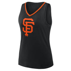 San Francisco Giants Logo Athletic Women's Stellar Win V-Neck Tank Top for sale