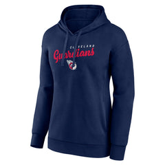 Cleveland Guardians Logo Athletic Women's Logo Triumphant V-Neck Pullover Hoodie Sale