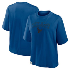 Houston Texans Women's Glory Arch Boxy T-Shirt - Blue - Nike