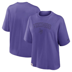 Minnesota Vikings Women's Glory Arch Boxy T-Shirt - Purple - Nike