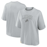 Detroit Lions Women's Glory Arch Boxy T-Shirt - Gray - Nike