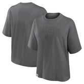 New Orleans Saints Women's Glory Arch Boxy T-Shirt - Charcoal - Nike