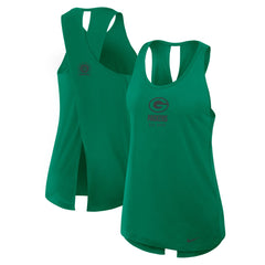 Green Bay Packers Women's Glory Open-Back Crisscross Dri-FIT Tank Top - Green - Nike