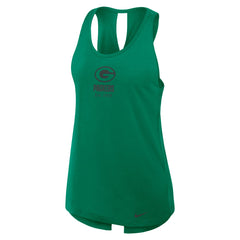 Green Bay Packers Women's Glory Open-Back Crisscross Dri-FIT Tank Top - Green - Nike