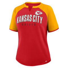 Kansas City Chiefs Women's Height Advantage T-Shirt - Red/Gold - Fanatics