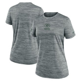 Green Bay Packers Women's Sideline Velocity Dri-FIT T-Shirt - Gray - Nike