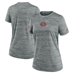 San Francisco 49ers Women's Sideline Velocity Dri-FIT T-Shirt - Gray - Nike