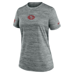 San Francisco 49ers Women's Sideline Velocity Dri-FIT T-Shirt - Gray - Nike