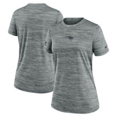 New England Patriots Women's Sideline Velocity Dri-FIT T-Shirt - Gray - Nike