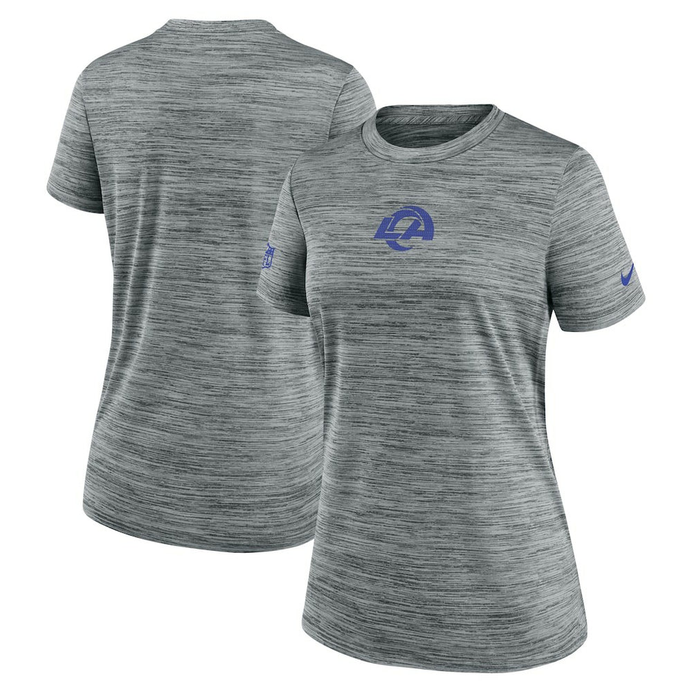 Los Angeles Rams Women's Sideline Velocity Dri-FIT T-Shirt - Gray - Nike