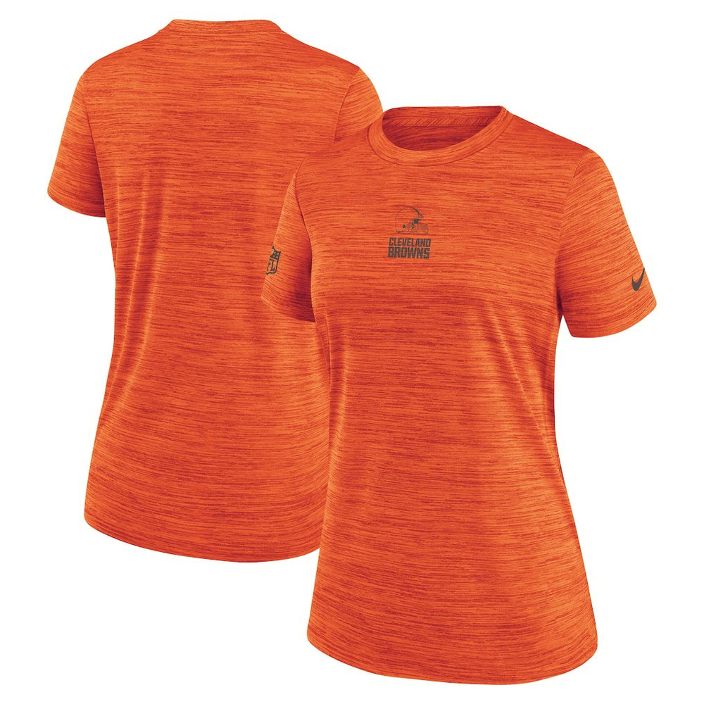 Cleveland Browns Women's Sideline Velocity Dri-FIT T-Shirt - Orange - Nike