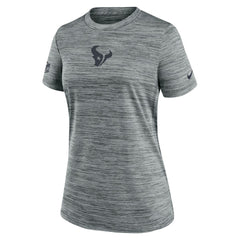 Houston Texans Women's Sideline Velocity Dri-FIT T-Shirt - Gray - Nike