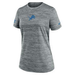 Detroit Lions Women's Sideline Velocity Dri-FIT T-Shirt - Gray - Nike