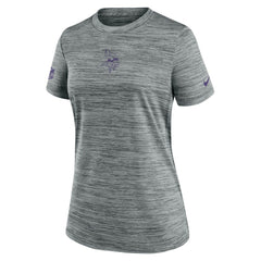 Minnesota Vikings Women's Sideline Velocity Dri-FIT T-Shirt - Gray - Nike