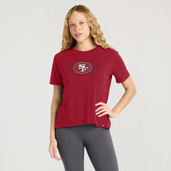 San Francisco 49ers Women's Line Em Up T-Shirt - Scarlet - Fanatics
