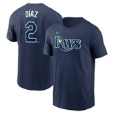 Yandy Diaz Tampa Bay Rays Nike Fuse Name & Number T-Shirt Outlet