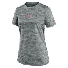 Kansas City Chiefs Women's Sideline Velocity Dri-FIT T-Shirt - Gray - Nike