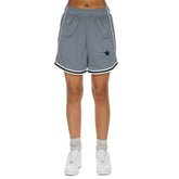 Dallas Cowboys New Era Women's Sport Classics Mesh Shorts - Silver/Navy - NFL