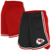 Kansas City Chiefs New Era Women's Sport Classics Mesh Shorts - Black/Red - NFL