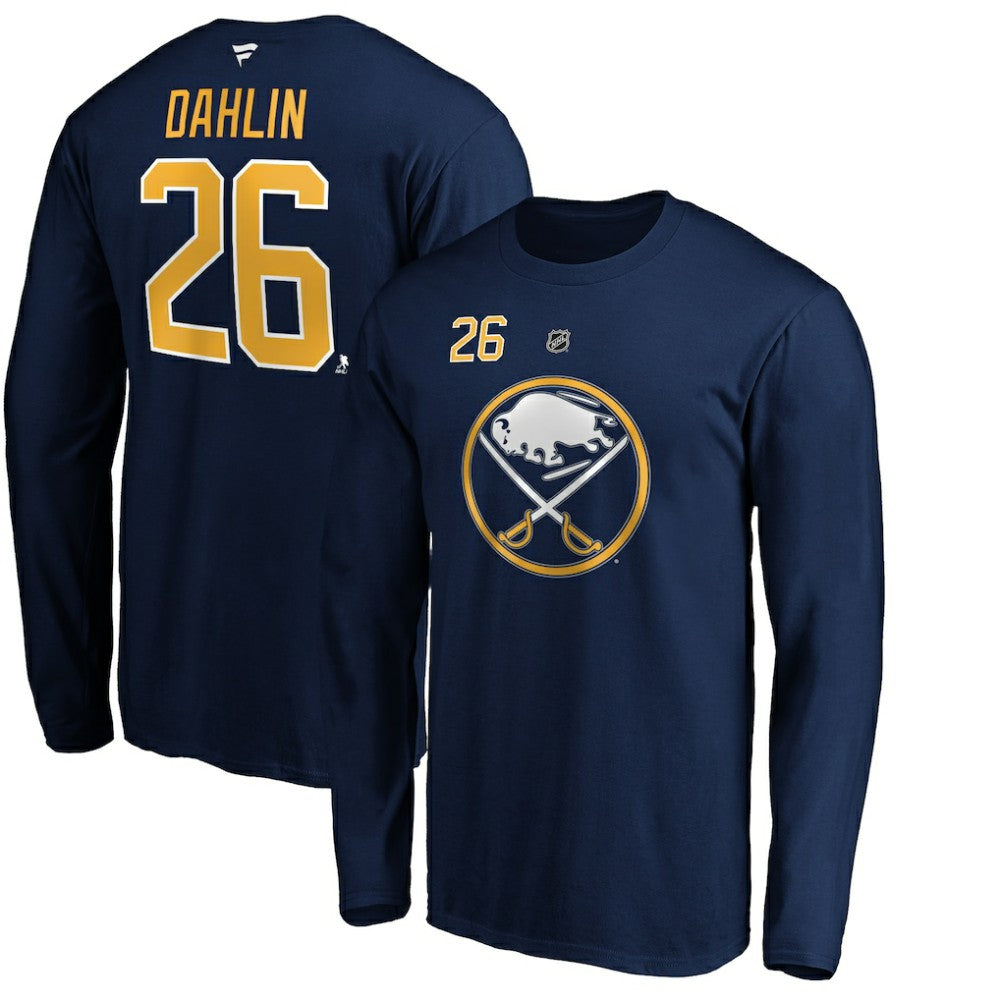 Rasmus Dahlin Buffalo Sabres Fanatics Authentic Stack Name & Number T-Shirt - Navy | Fanatics online