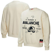 Colorado Avalanche Mitchell & Ness Women's Logo 3.0 Pullover Sweatshirt - Cream | NHL near me