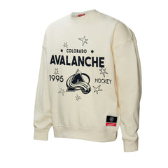 Colorado Avalanche Mitchell & Ness Women's Logo 3.0 Pullover Sweatshirt - Cream | NHL near me