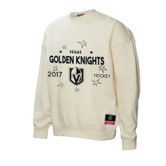 Vegas Golden Knights Mitchell & Ness Women's Logo 3.0 Pullover Sweatshirt - Cream | NHL near me