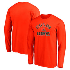 Cleveland Browns Team Arc Knockout Long Sleeve T-Shirt - Orange - Fanatics