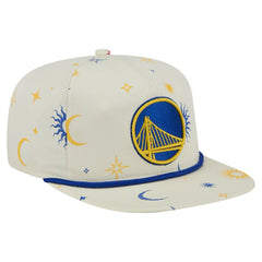 New Era Golden State Warriors Lunar Golfer Snapback Hat Cream