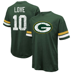 Jordan Love Green Bay Packers Majestic Threads Name & Number Oversize Fit T-Shirt - Green - NFL