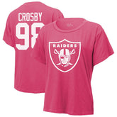 Maxx Crosby Las Vegas Raiders Majestic Threads Women's Name & Number T-Shirt - Pink - NFL
